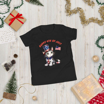 4th of July Youth Short Sleeve T-Shirt Bella Canvas Short Sleeve
